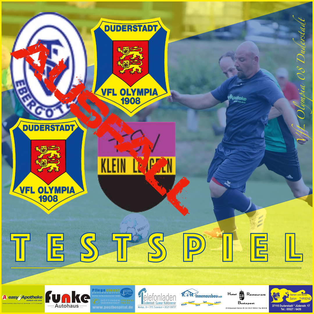 Mehr über den Artikel erfahren Spielausfall – Testspielwochenende 28./30. August ´20