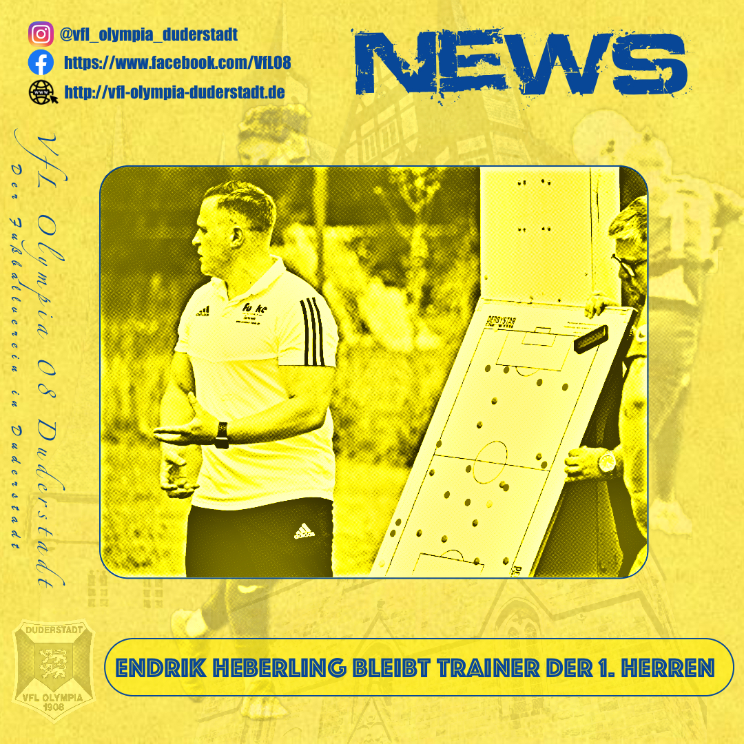 Mehr über den Artikel erfahren Endrik Heberling bleibt Trainer der 1. Herren