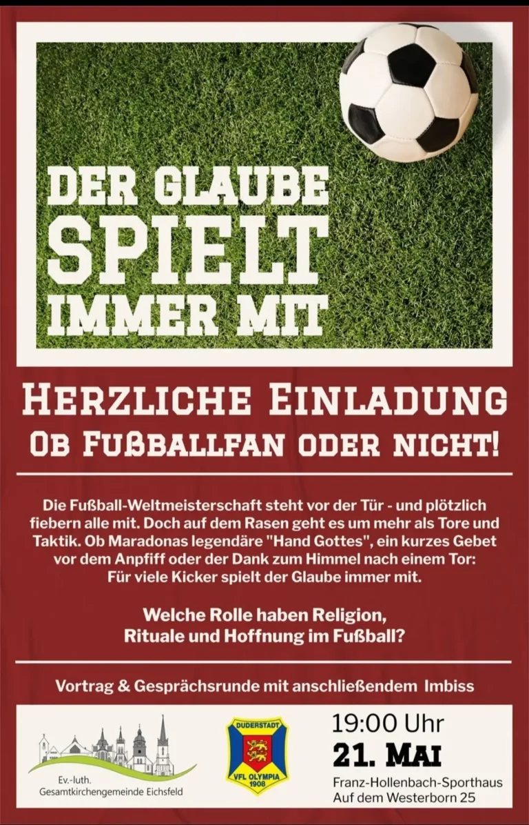 Der Glaube spielt immer mit
